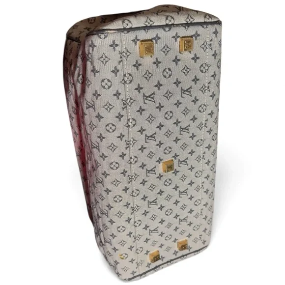 Louis Vuitton Josephine PM Satchel Tote Mini Lin Monogram Canvas Handbag w/ COA - Picture 6 of 12